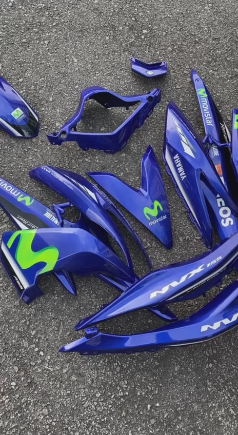 COVERSET BODYSET NVX 155 NVX155 V1 YAMAHA DOCTOR BIRU MOVISTAR GREEN M HIJAU 013 SIAP TANAM