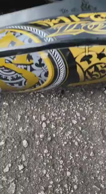 COVERSET BODYSET LC135 LC V8 BATIK GOLD METALIC BLACK HITAM L8-B-1 FUEL INJECTION FI YAMAHA SIAP TANAM VELOZI