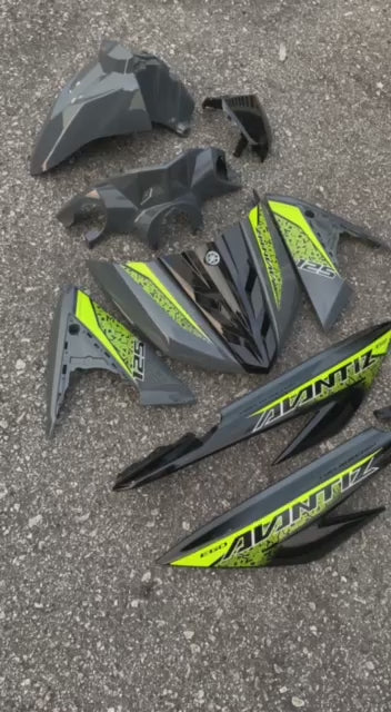 COVERSET BODYSET EGO AVANTIZ YAMAHA STICKER SIAP TAMPAL PGD GREY M SEKI FULLSET NEW