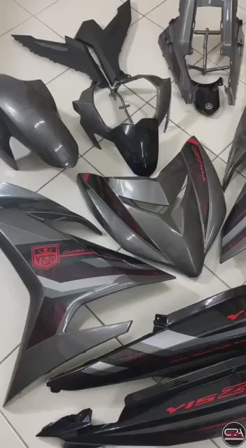 COVERSET YAMAHA DOCTOR VELOZI EDITION Y15 YSUKU Y15ZR V1 V2 MNM3 STEALTH GREY TANAM CLEAR ORIGINAL BODYSET 2022