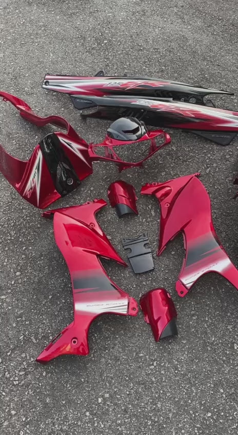 COVERSET ORIGINAL HLY YAMAHA 125ZR 125Z MAROON HITAM DRMK SMX STRIPE STICKER SIAP TAMPAL HONG LEONG YAMAHA