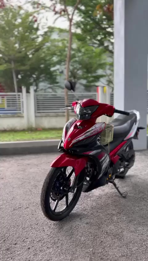 COVERSET YAMAHA LC LC135 V2 JUPITER MX RM7 BLACK MERAH HITAM L2-JMX-B-2 BODYSET SIAP TANAM VELOZI WITH COVER METER