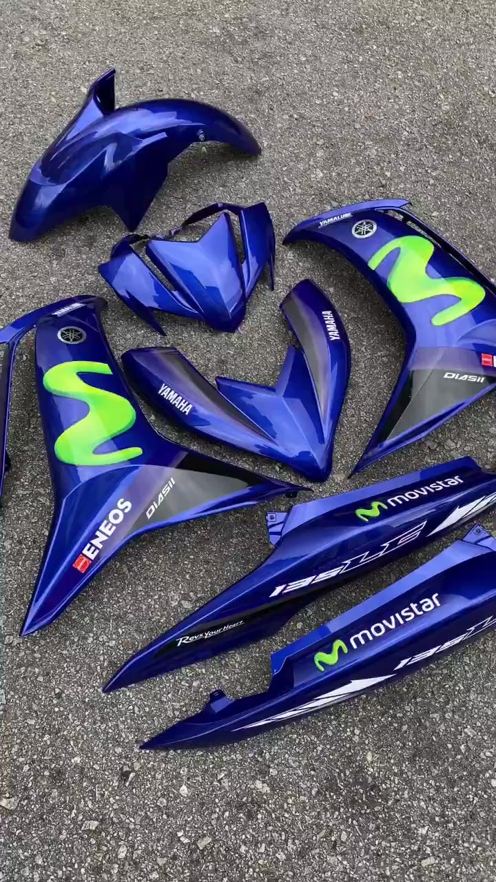 MOTORCYCLE COVERSET BODYSET LC135 LC V8 DPBMC MOVISTAR BIRU M HIJAU L8-M2 FUEL INJECTION FI YAMAHA SIAP TANAM VELOZI