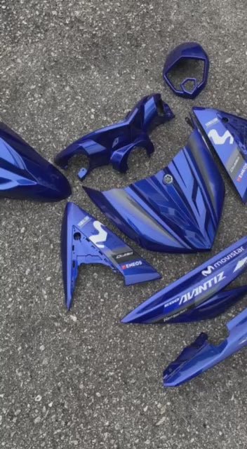 COVERSET BODYSET EGO AVANTIZ YAMAHA STICKER SIAP TANAM DPBMC MOVISTAR M PUTIH 006 DOCTOR FULLSET NEW