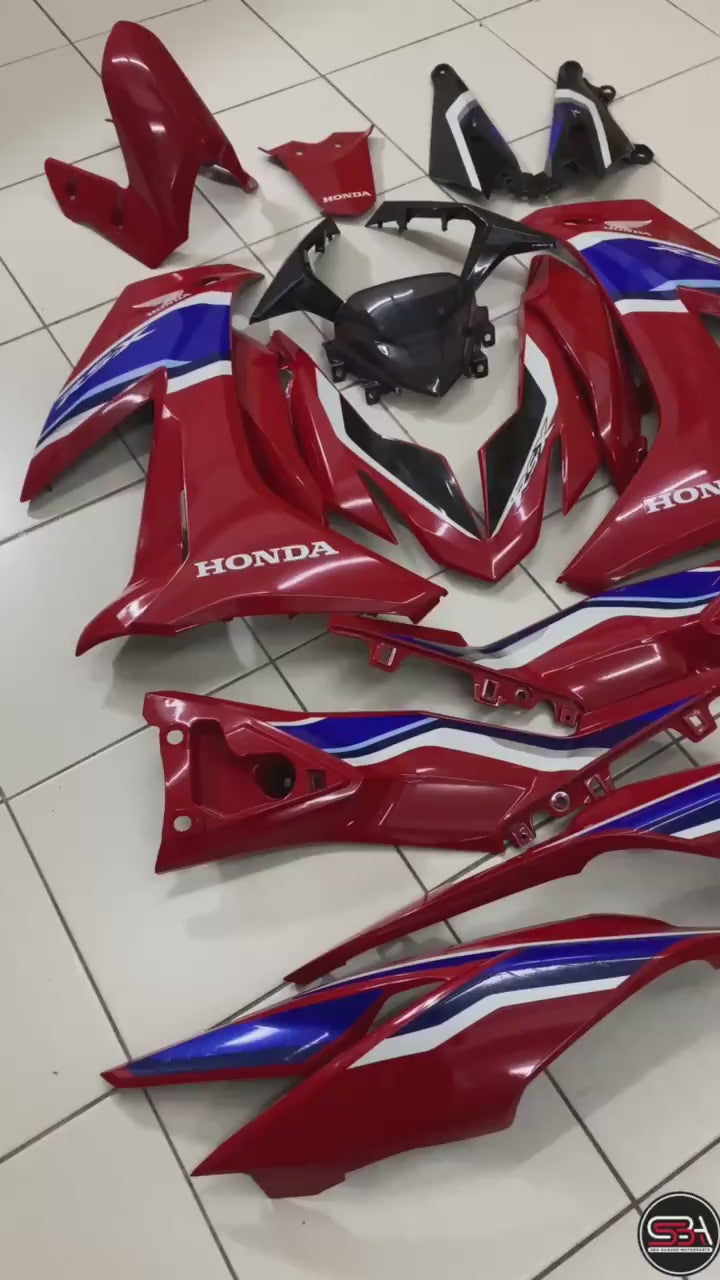 HONDA RSX RS-X 150 RSX150 COVERSET DOCTOR RED 001 STANDARD COLOR SIAP TANAM CLEAR FIT DENGAN BODY