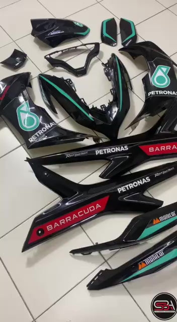 COVERSET BODYSET NVX 155 NVX155 V2 YAMAHA DOCTOR PETRONAS EDITION 005 SIAP TANAM