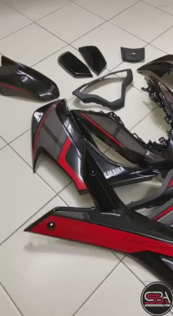COVERSET BODYSET NVX 155 NVX155 V2 YAMAHA DOCTOR TONE BLACK 009 SIAP TANAM