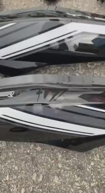 COVERSET Y15ZR V1 V2 METALIC BLACK HITAM SD16 PATTERN LINE PREMIUM COVERSET BODYSET Y15ZR Y15 YSUKU VELOZI TANAM SD16-6