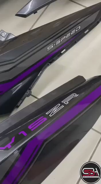COVERSET Y15ZR V1 V2 SD16 PURPLE GREY PATTERN LINE PREMIUM COVERSET BODYSET Y15ZR Y15 YSUKU VELOZI TANAM