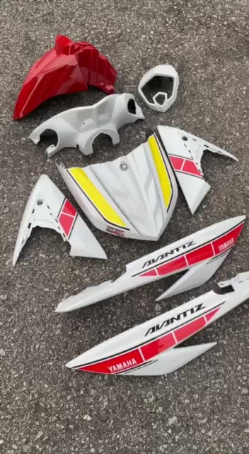 COVERSET BODYSET EGO AVANTIZ YAMAHA STICKER SIAP TANAM 60th ANNIVERSARY RED 004 DOCTOR FULLSET NEW