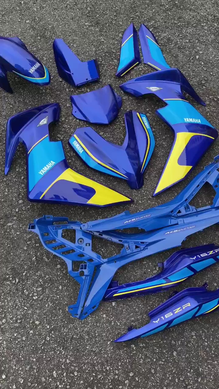 Y16 COVERSET Y16ZR DPBMC SP RXZ DESIGN BIRU BOJAN Y16-RXZ-E-3 ORIGINAL VELOZI YAMAHA SIAP TANAM READY STOK