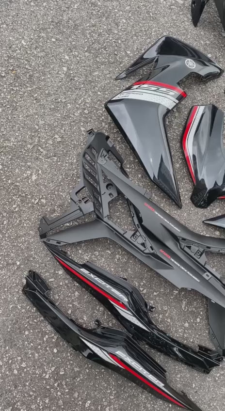 Y16 COVERSET Y16ZR ORIGINAL EQUIPMENT MANUFACTURED OEM DOCTOR ABS RC HITAM BLACK MATELIC 004 SIAP TANAM NEW READY STOK