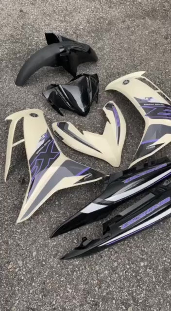 COVERSET BODYSET LC135 LC V8 DR CREAMY EX 033 FUEL INJECTION FI YAMAHA SIAP TANAM DOCTOR OEM