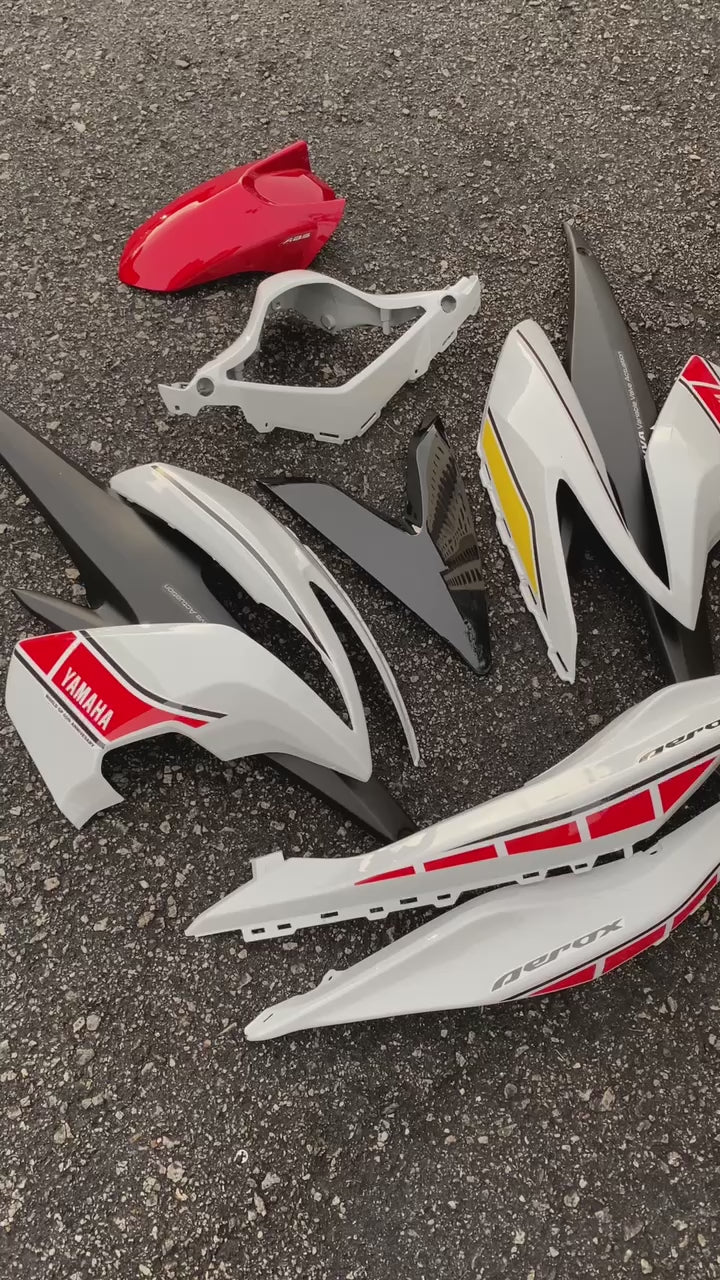 COVERSET BODYSET NVX 155 NVX155 V1 YAMAHA DOCTOR 60TH ANNIVERSARY RED MERAH 010 SIAP TANAM