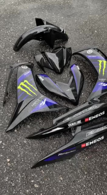 MOTORCYCLE COVERSET BODYSET LC135 LC V8 MONSTER ENERGY GP 2020 L8-ME1 FUEL INJECTION FI YAMAHA SIAP TANAM VELOZI