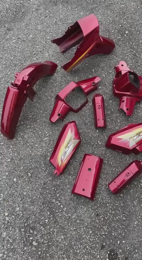 COVERSET BODYSET ORIGINAL BOON SIEW HONDA BSH EX5 DREAM RED COLOUR – SET COMPLETE ORIGINAL 100% HONDA – READY STOCK