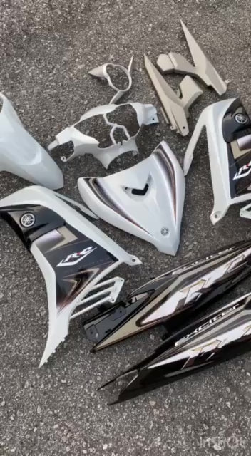 COVERSET YAMAHA LC LC135 V2 RC BLACK CRYSTAL WHITE L2-RC-1 BODYSET SIAP TANAM VELOZI WITH COVER METER