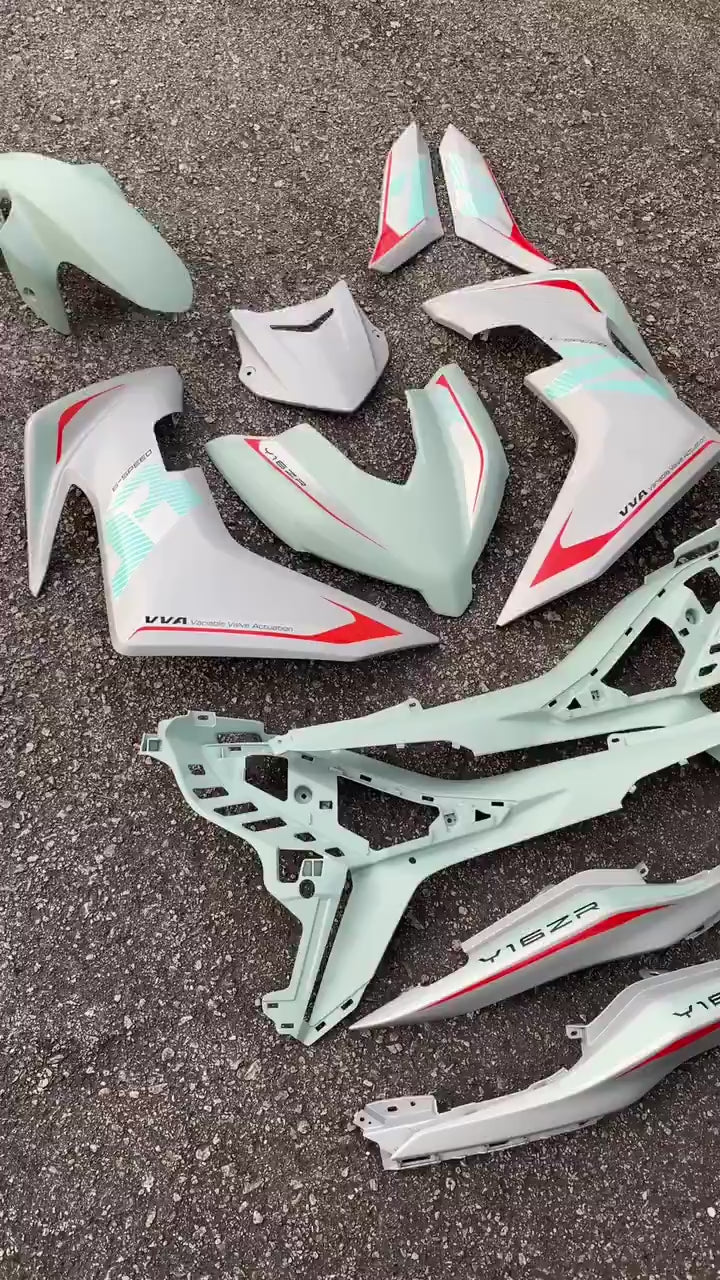 Y16 V2 COVERSET Y16ZR ORIGINAL HONG LEONG YAMAHA HLY PJ MLGNM1 MAG GREY STANDARD SIAP TAMPAL NEW ABS VELOZI
