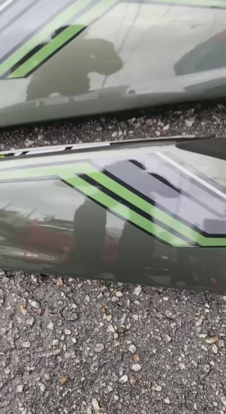 YAMAHA LC LC135 V6 V7 ARMY GREEN LUMUT MATELIC PATTERN LINE SD16 COVERSET BODYSET SIAP TANAM VELOZI WITH COVER METER