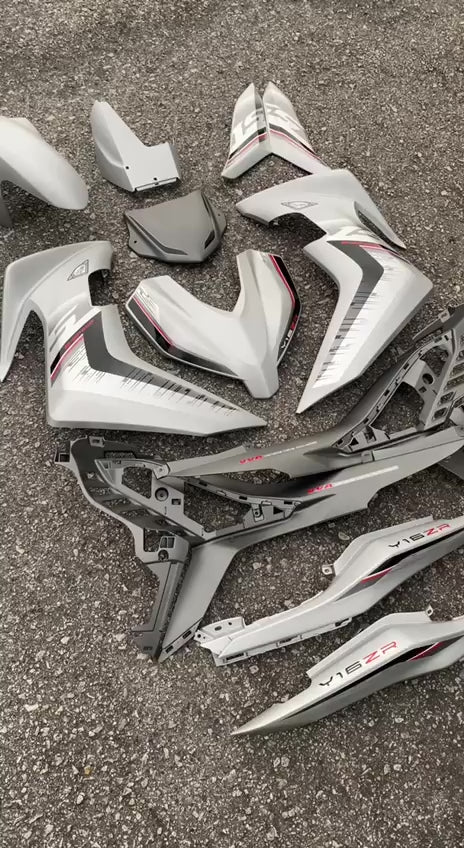 Y16 COVERSET Y16ZR STANDARD SILVER MS1 MNM3 Y16-S-3 ORIGINAL VELOZI YAMAHA SIAP TAMPAL READY STOK