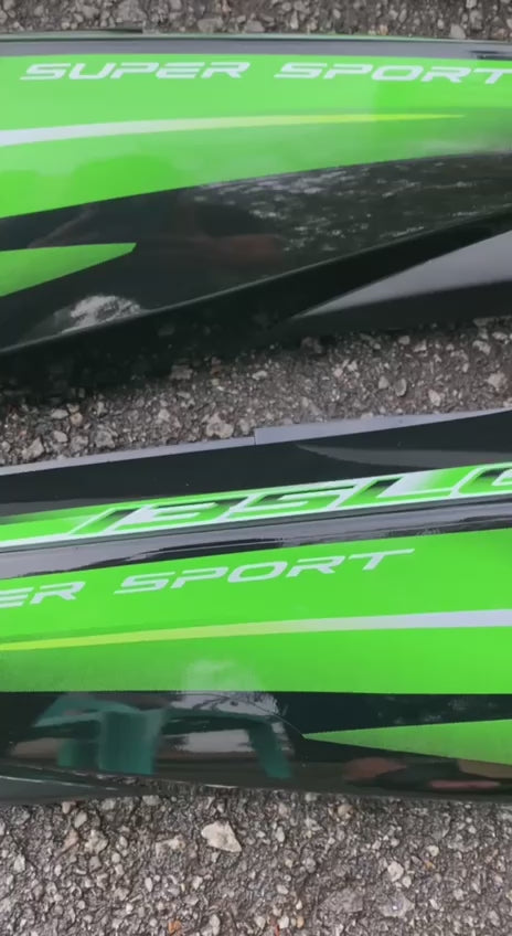 COVERSET BODYSET YAMAHA LC LC135 V1 HIJAU ORIGINAL 100% HONG LEONG YAMAHA HLY STRIPE SIAP TAMPAL  VELOZI