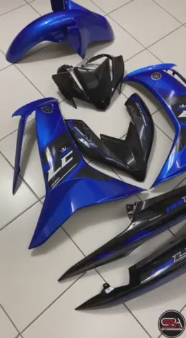 MOTORCYCLE COVERSET BODYSET LC135 LC V8 VPBC5 BIRU STANDARD L8-ST-2 FUEL INJECTION FI YAMAHA SIAP TANAM VELOZI