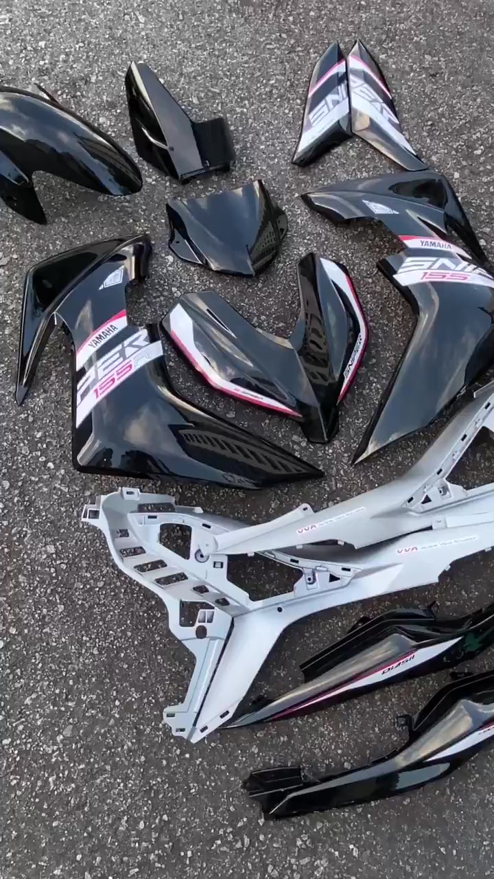 Y16 COVERSET Y16ZR SNIPER MATELIC BLACK HITAM Y16-SNP-1 ORIGINAL VELOZI YAMAHA SIAP TANAM READY STOK