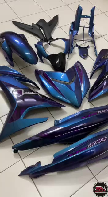 COVERSET Y15ZR CHAMELEON PURPLE 2023 SPECIAL EDITION PREMIUM BODYSET Y15ZR Y15 YSUKU V1 V2 ORIGINAL VELOZI