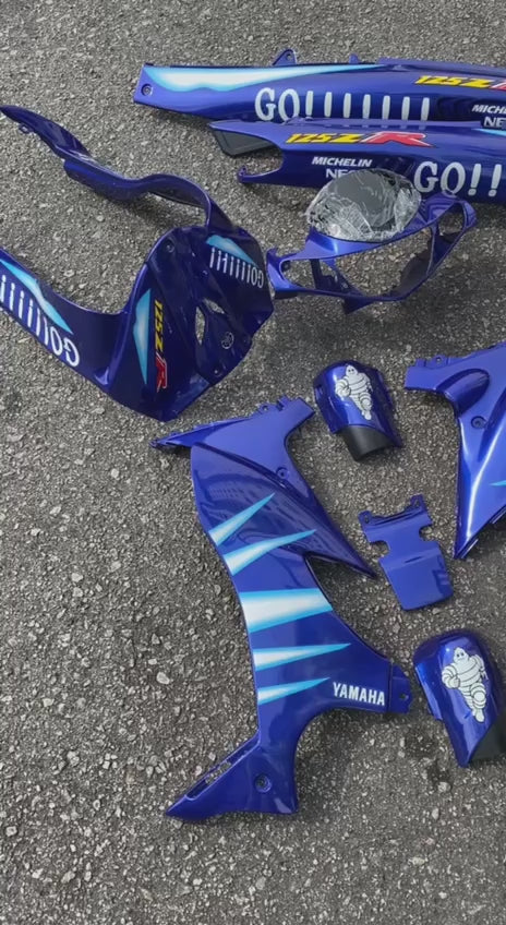 COVERSET ORIGINAL HLY HONG LEONG YAMAHA 125 125Z 125ZR BIRU GO GO STRIPE/STICKER SIAP TAMPAL HLY / VELOZI