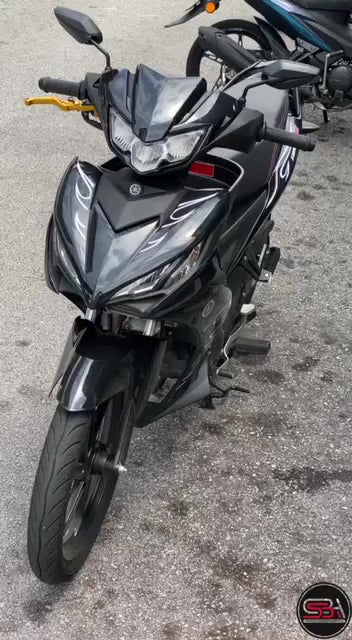 COVERSET BODYSET MOTORSIKAL YAMAHA Y15 Y15ZR V1 V2 BLACK HITAM FIRE API VELOZI F1 DOCTOR 024 SIAP TANAM