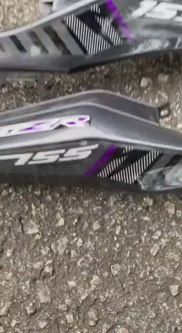 Y16 V2 COVERSET Y16ZR ABS ORIGINAL VELOZI PURPLE GREY 2015 BATMAN Y16-V2-ST-3 METALIC PURPLE STANDARD SIAP TANAM