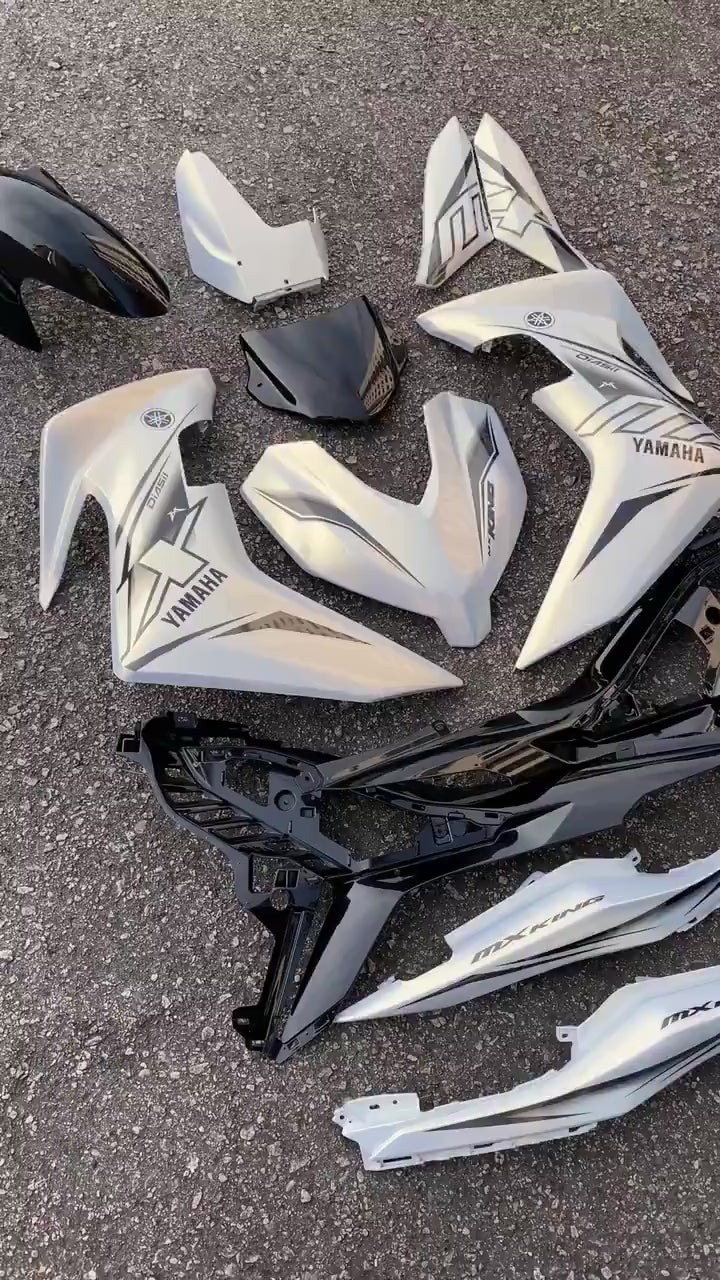 Y16 COVERSET Y16ZR DR MX WHITE 018 PUTIH ORIGINAL EQUIPMENT MANUFACTURED DOCTOR OEM SIAP TANAM NEW READY STOK