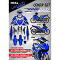 COVER SET Y15ZR V1 V2 MX KING DPBMC BIRU TANAM COVERSET PREMIUM EDITION BODYSET Y15ZR YSUKU NEW ORIGINAL VELOZI MXK4