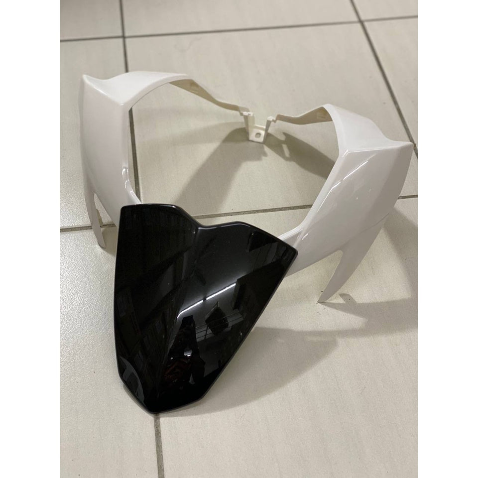 COVERSET YAMAHA Y15ZR Y15 YSUKU V1 V2 BLACK WHITE 2022 WS DESIGN ORIGINAL VELOZI SIAP TAMPAL DARI KILANG BODYSET1