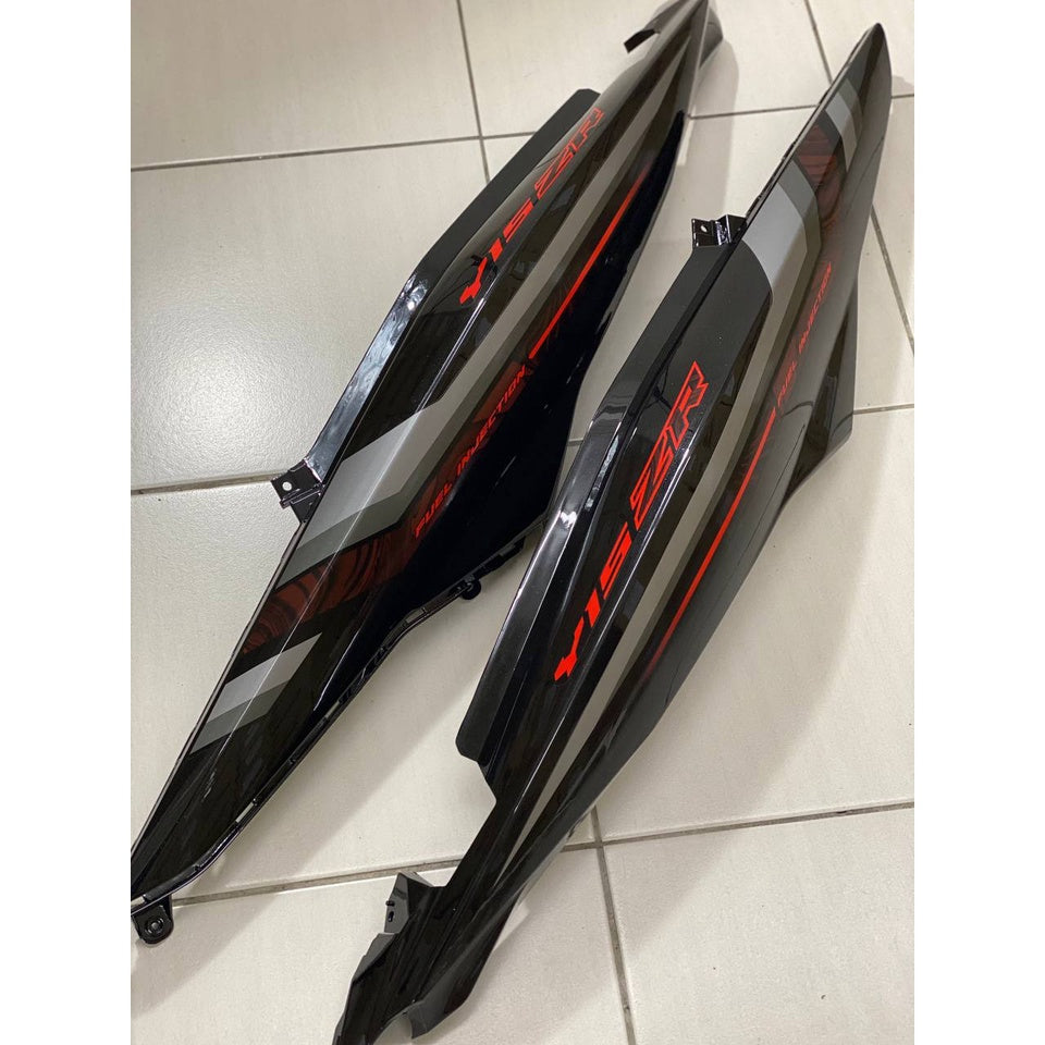 COVERSET YAMAHA Y15ZR Y15 YSUKU V1 V2 BLACK WHITE 2022 WS DESIGN ORIGINAL VELOZI SIAP TAMPAL DARI KILANG BODYSET1