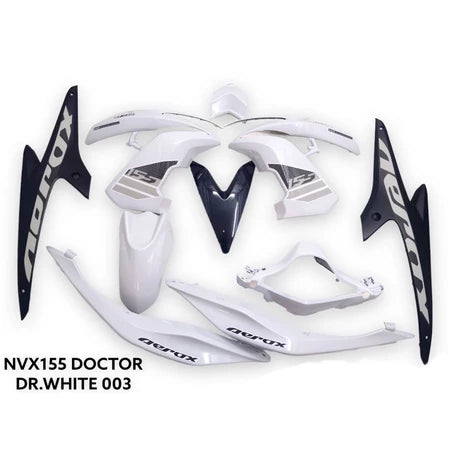 COVERSET BODYSET NVX 155 NVX155 V1 YAMAHA DOCTOR WHITE PUTIH 003 SIAP TANAM