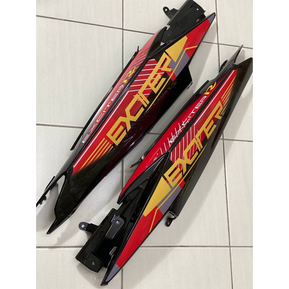 IRON MAN MALIBU COVERSET YAMAHA LC LC135 V2 EXCITER R GOLD RED SUN BODYSET SIAP TANAM VELOZI WITH COVER METER EMBLEM