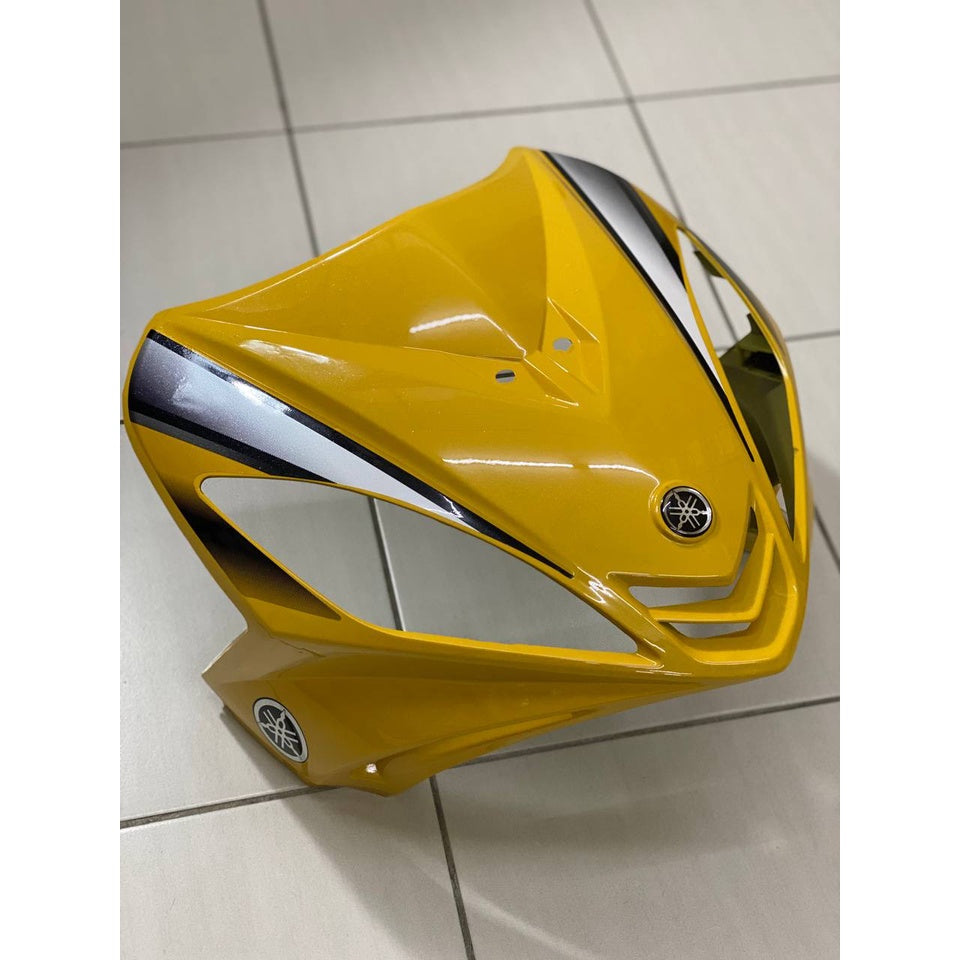 COVERSET BODYSET YAMAHA LC LC135 V1 YELLOW BLACK KUNING HITAM STRIPE TANAM CODE 002 DOCTOR EDITION OEM