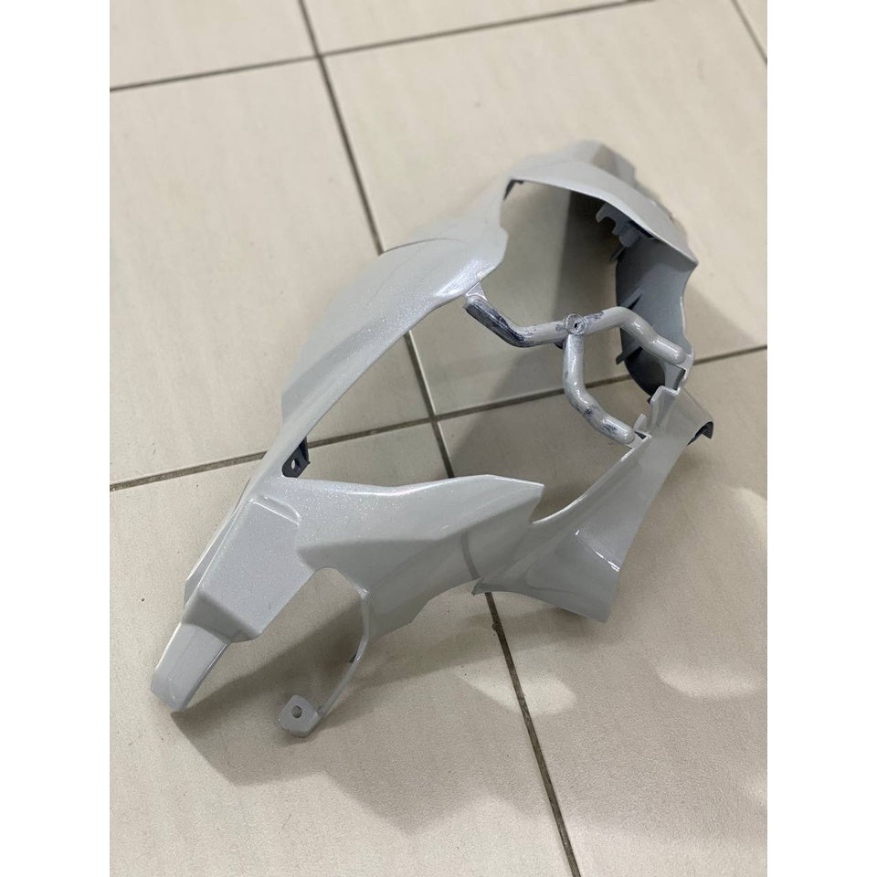 MALIBU COVERSET YAMAHA LC LC135 V2 EXCITER R CRYSTAL WHITE BLACK HITAM PUTIH BODYSET SIAP TANAM VELOZI WITH COVER METER