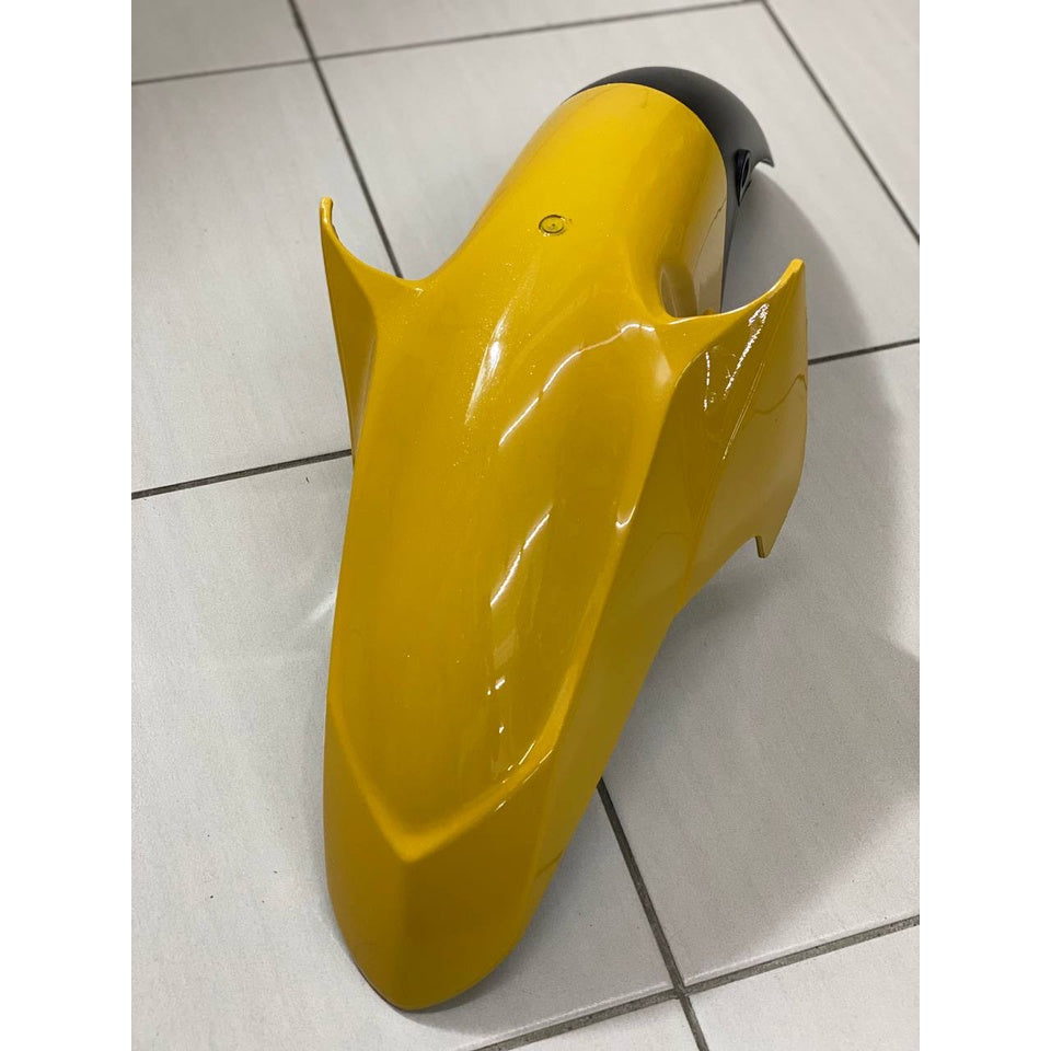 COVERSET BODYSET YAMAHA LC LC135 V1 YELLOW BLACK KUNING HITAM STRIPE TANAM CODE 002 DOCTOR EDITION OEM