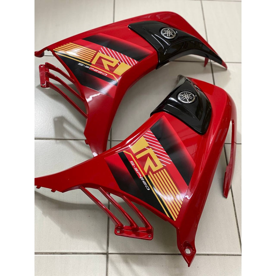 IRON MAN MALIBU COVERSET YAMAHA LC LC135 V2 EXCITER R GOLD RED SUN BODYSET SIAP TANAM VELOZI WITH COVER METER EMBLEM