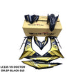 COVERSET BODYSET LC135 LC V8 DR SP BLACK ( GOLD ) FUEL INJECTION FI YAMAHA SIAP TANAM DOCTOR 015 OEM